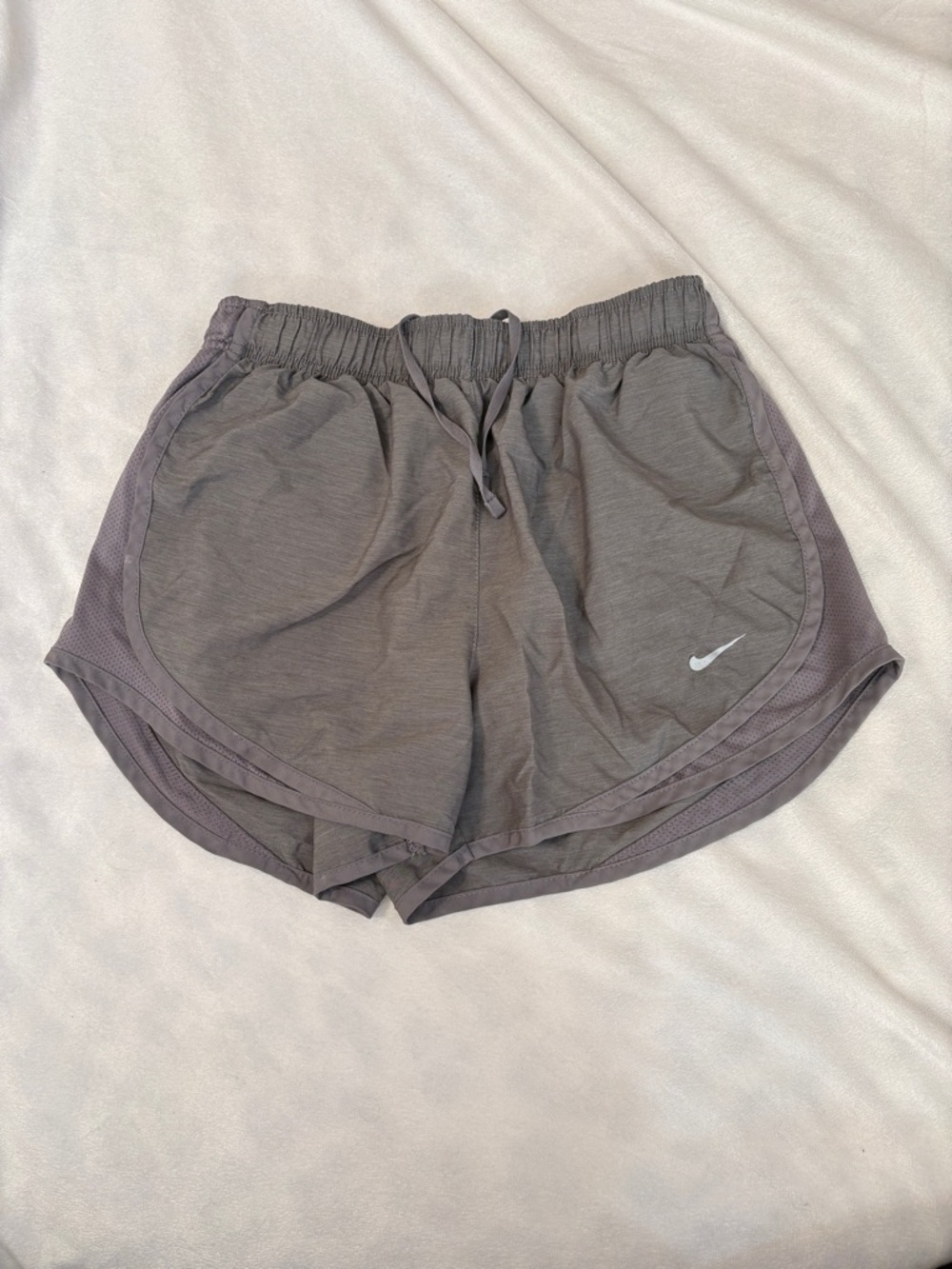 Gray Nike Mesh Womens Running Shorts